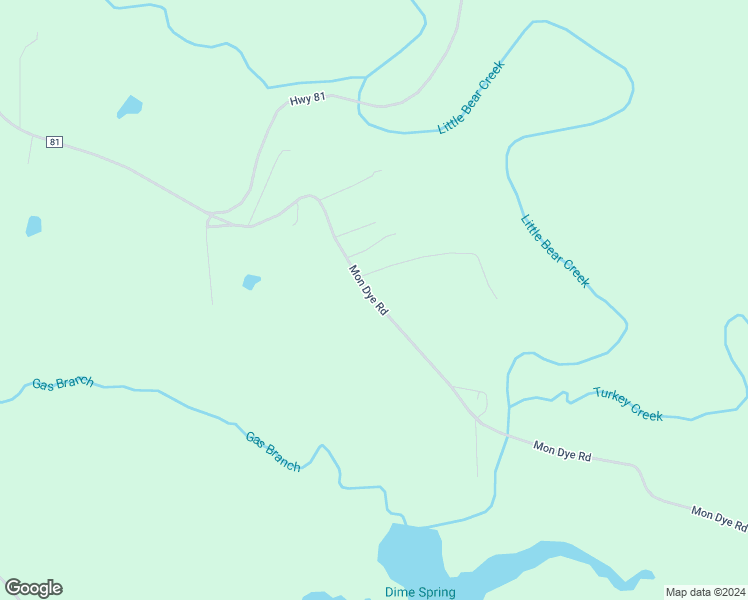 map of restaurants, bars, coffee shops, grocery stores, and more near Mon Dye Road in Franklin County