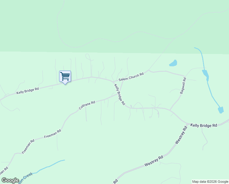 map of restaurants, bars, coffee shops, grocery stores, and more near 1851 Kelly Bridge Road in Dawsonville