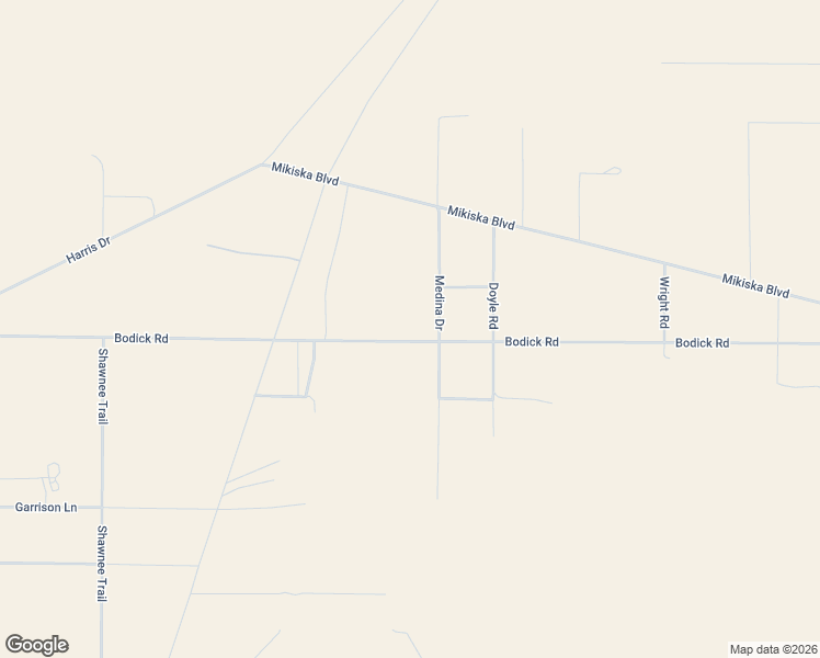 map of restaurants, bars, coffee shops, grocery stores, and more near Medina Drive in Landers