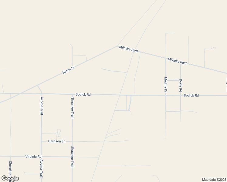 map of restaurants, bars, coffee shops, grocery stores, and more near 5300-5598 Broadway in Landers