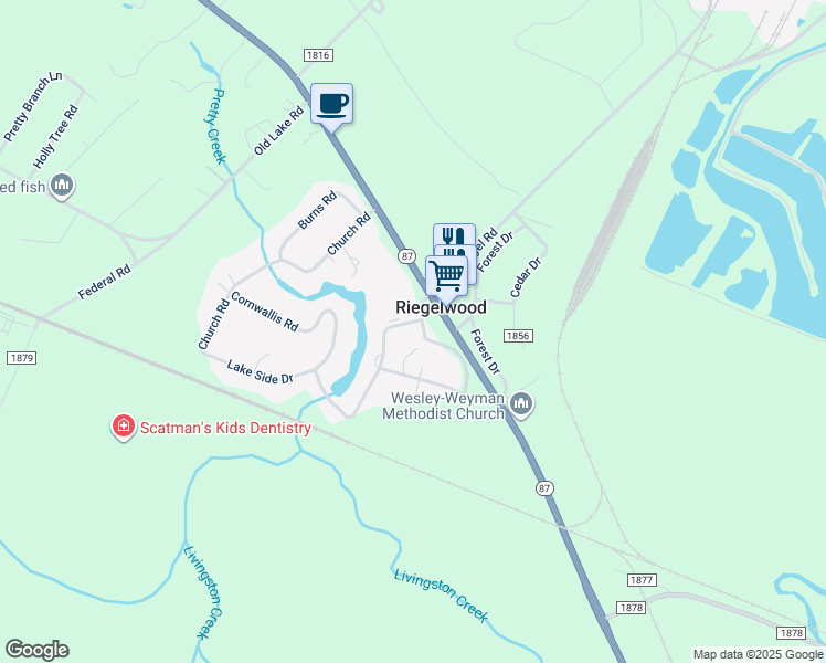 map of restaurants, bars, coffee shops, grocery stores, and more near 100 Green Road in Columbus