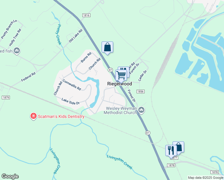 map of restaurants, bars, coffee shops, grocery stores, and more near 100 Green Rd in Columbus