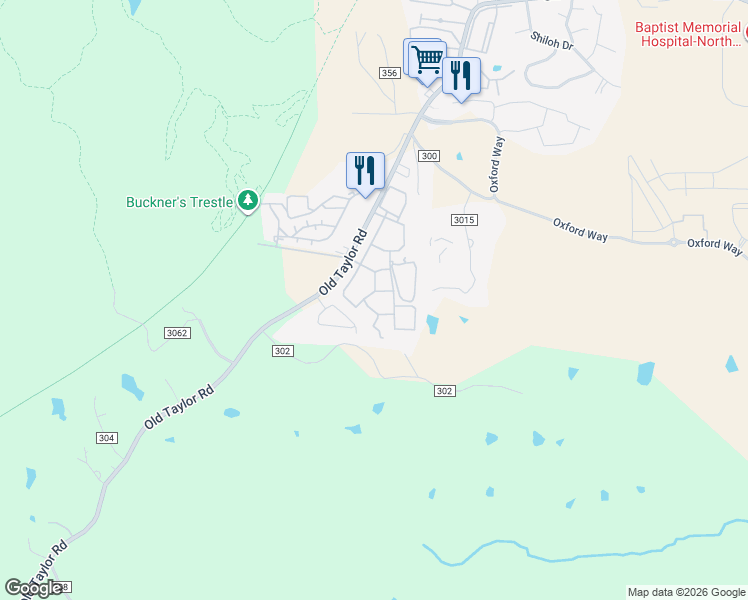 map of restaurants, bars, coffee shops, grocery stores, and more near 29 Private Road 3057 in Oxford