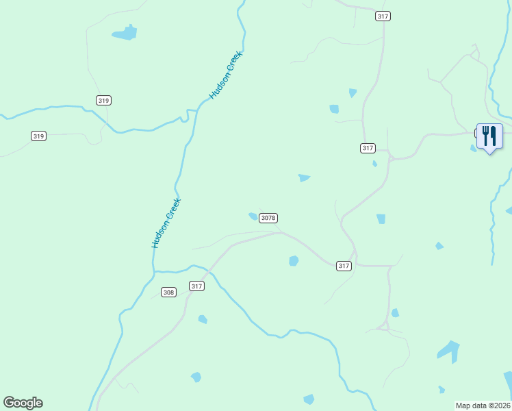 map of restaurants, bars, coffee shops, grocery stores, and more near County Road 3078 in Oxford