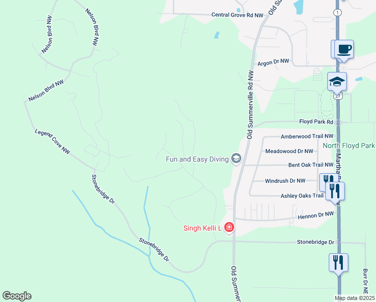 map of restaurants, bars, coffee shops, grocery stores, and more near 6 Palmer Drive in Rome