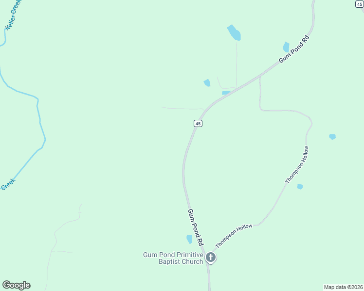 map of restaurants, bars, coffee shops, grocery stores, and more near 1803 Gum Pond Road in Eva