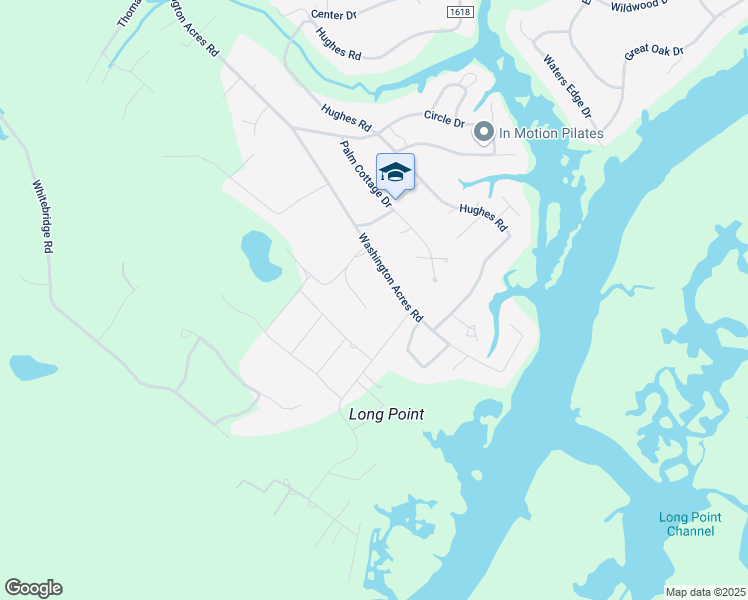 map of restaurants, bars, coffee shops, grocery stores, and more near 1542 Washington Acres Road in Hampstead