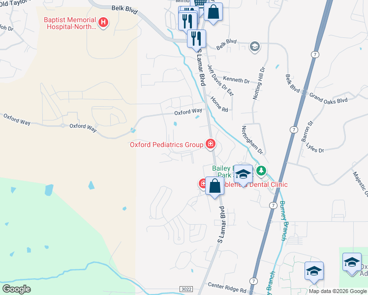 map of restaurants, bars, coffee shops, grocery stores, and more near 101 Farm View Drive in Oxford