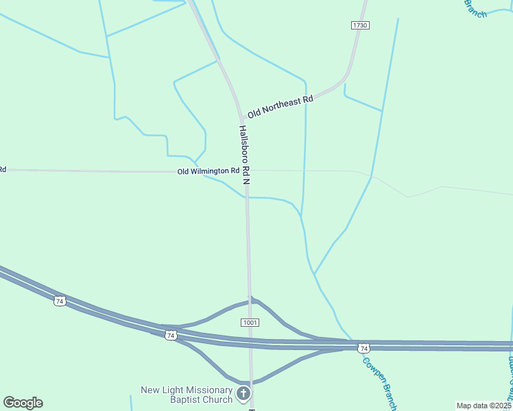 map of restaurants, bars, coffee shops, grocery stores, and more near 490 Hallsboro Road North in Hallsboro