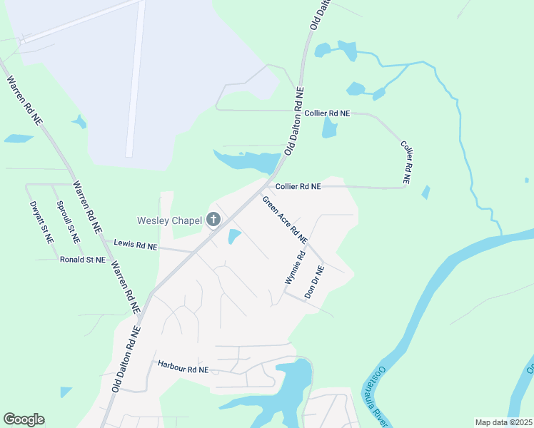 map of restaurants, bars, coffee shops, grocery stores, and more near 6 Green Acre Road Northeast in Rome