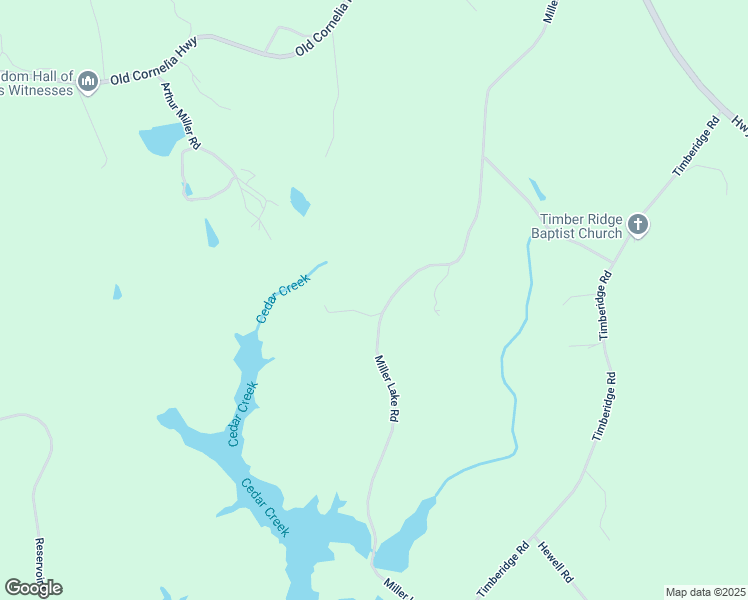 map of restaurants, bars, coffee shops, grocery stores, and more near 4928 Miller Lake Road in Gainesville
