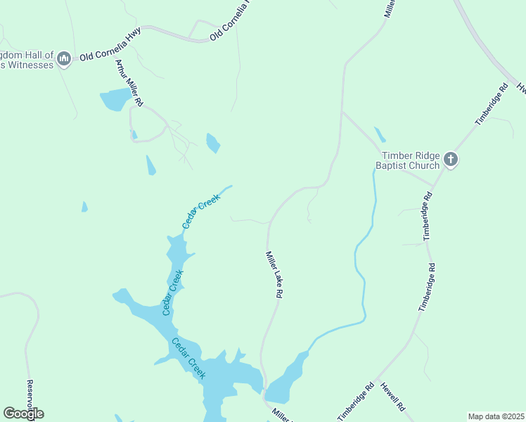 map of restaurants, bars, coffee shops, grocery stores, and more near 4928 Miller Lake Road in Gainesville