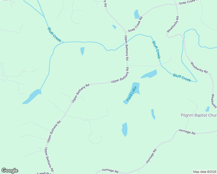 map of restaurants, bars, coffee shops, grocery stores, and more near 1282 Upper Bethany Road in Ball Ground