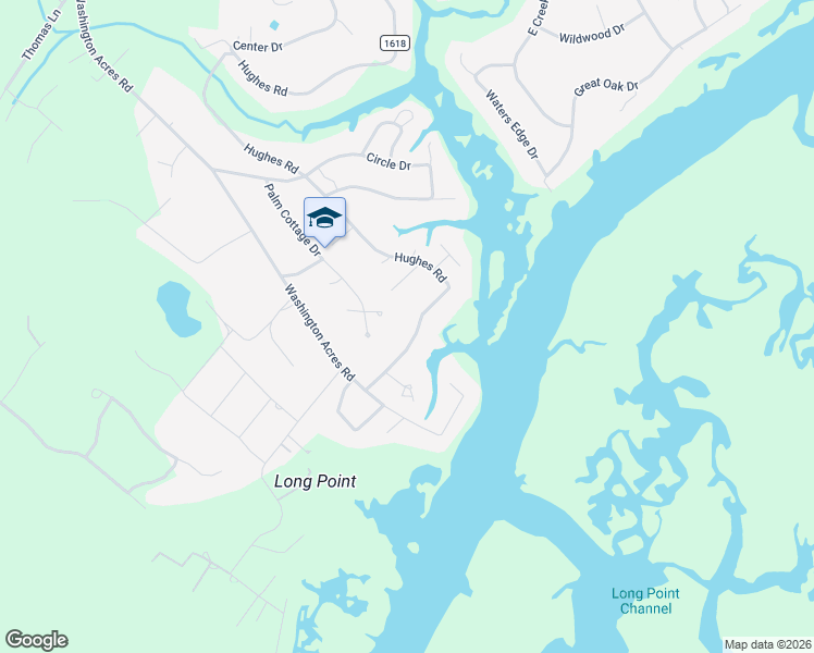 map of restaurants, bars, coffee shops, grocery stores, and more near 104 Date Palm Court in Hampstead