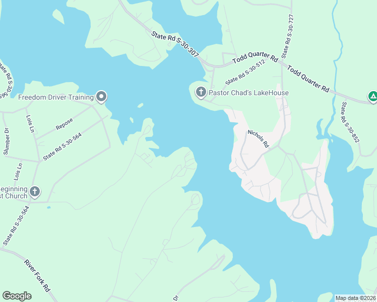 map of restaurants, bars, coffee shops, grocery stores, and more near 1032 Flymm Smith Road in Waterloo