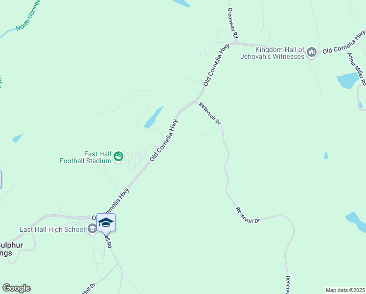 map of restaurants, bars, coffee shops, grocery stores, and more near 3788 Stone Creek Court in Gainesville