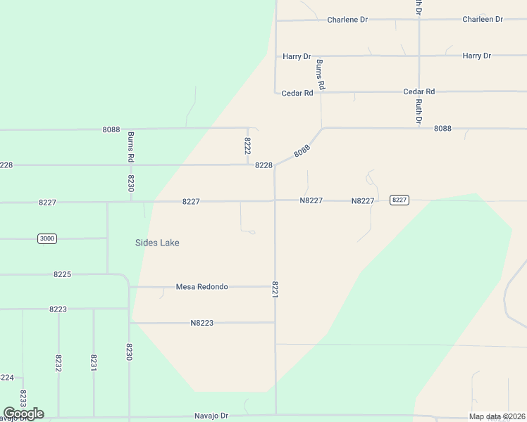 map of restaurants, bars, coffee shops, grocery stores, and more near Burns Road in Concho