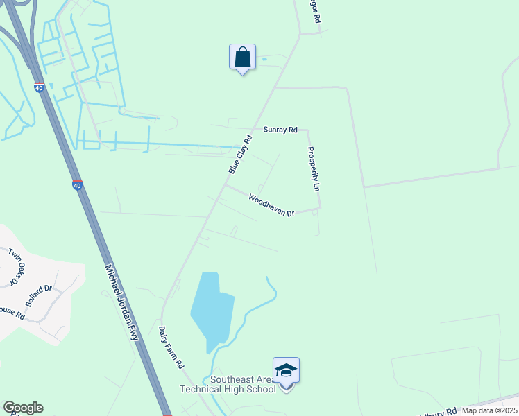 map of restaurants, bars, coffee shops, grocery stores, and more near 5300 Woodhaven Drive in Castle Hayne