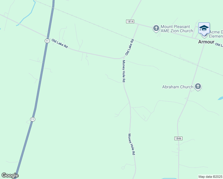map of restaurants, bars, coffee shops, grocery stores, and more near 174 Waddell Sutton Lane in Riegelwood