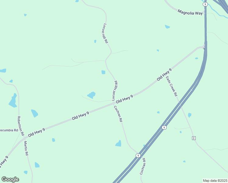 map of restaurants, bars, coffee shops, grocery stores, and more near 98 Locust Hill Road in Pontotoc County