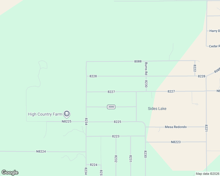 map of restaurants, bars, coffee shops, grocery stores, and more near 90 County Road in Concho