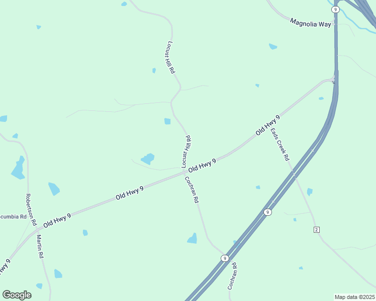 map of restaurants, bars, coffee shops, grocery stores, and more near 98 Locust Hill Road in Pontotoc County