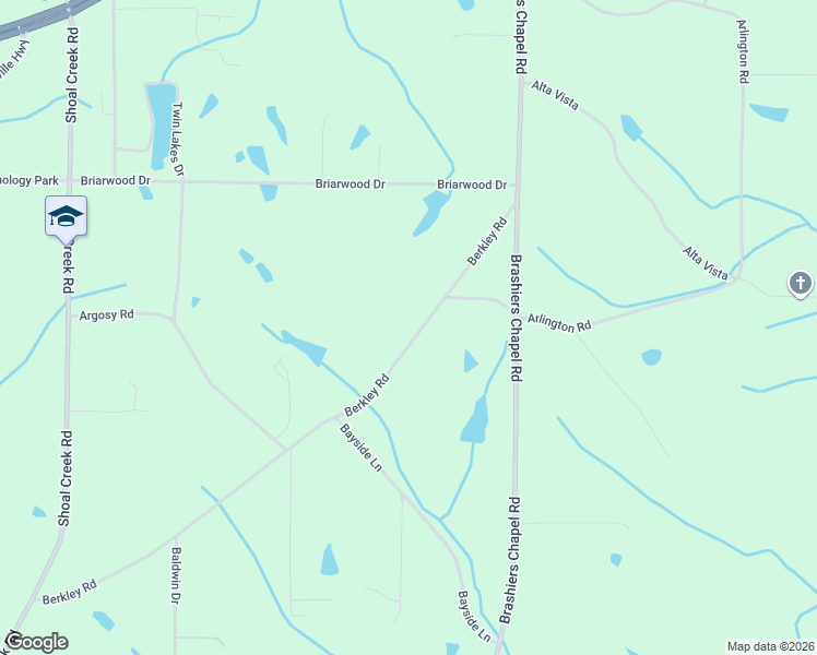 map of restaurants, bars, coffee shops, grocery stores, and more near 1025 Berkley Road in Arab