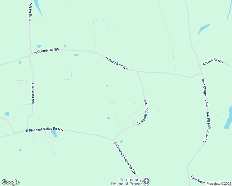 map of restaurants, bars, coffee shops, grocery stores, and more near 141 Holcomb Spur Northwest in Adairsville