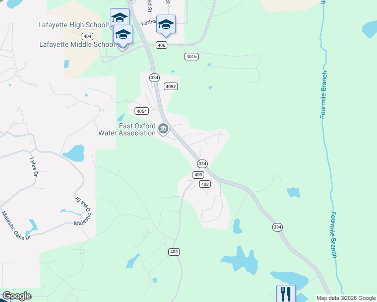 map of restaurants, bars, coffee shops, grocery stores, and more near 102 Edgewood Boulevard in Oxford