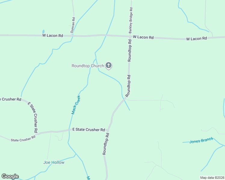 map of restaurants, bars, coffee shops, grocery stores, and more near 207 Roundtop Road in Falkville