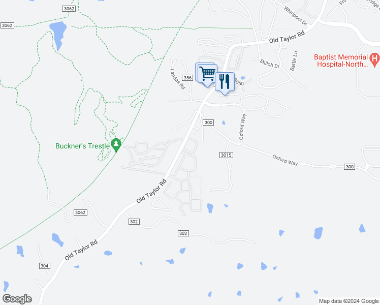 map of restaurants, bars, coffee shops, grocery stores, and more near 21 Private Road 3057 in Oxford