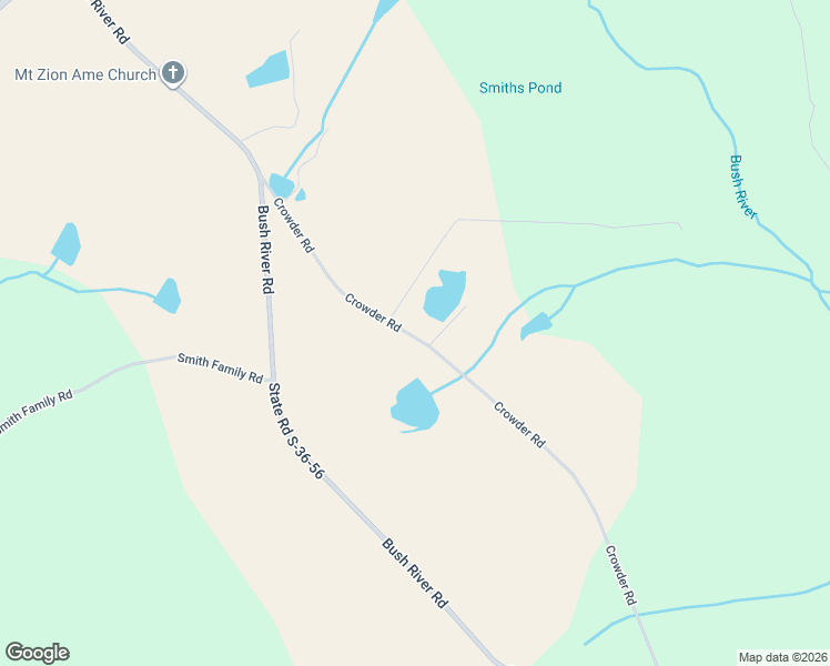 map of restaurants, bars, coffee shops, grocery stores, and more near 544 Crowder Road in Kinards