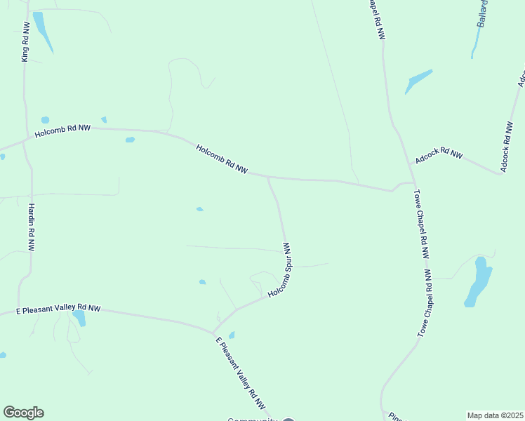 map of restaurants, bars, coffee shops, grocery stores, and more near 141 Holcomb Spur Northwest in Adairsville
