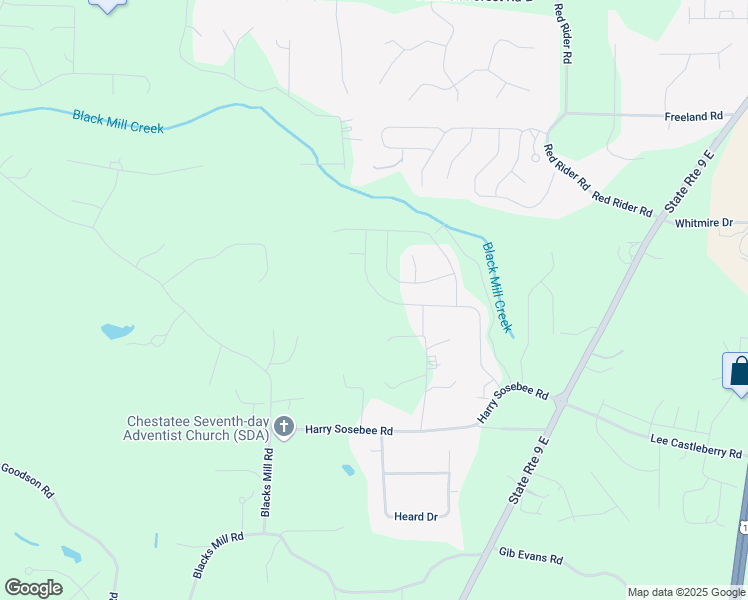 map of restaurants, bars, coffee shops, grocery stores, and more near 519 Quail Pass in Dawsonville