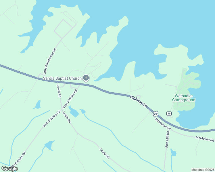 map of restaurants, bars, coffee shops, grocery stores, and more near 4637 Anderson Highway in Hartwell