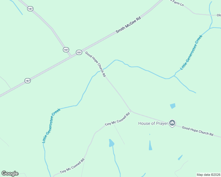 map of restaurants, bars, coffee shops, grocery stores, and more near 1533 Good Hope Church Road in Starr