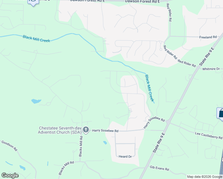 map of restaurants, bars, coffee shops, grocery stores, and more near 187 Fernbrook Trail in Dawsonville