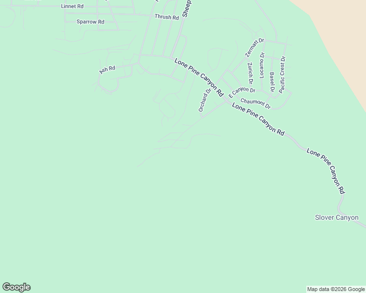 map of restaurants, bars, coffee shops, grocery stores, and more near 2068 Mojave Scenic Drive in Wrightwood