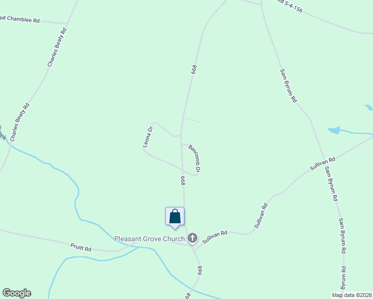 map of restaurants, bars, coffee shops, grocery stores, and more near 715 Sexton Gin Road in Iva