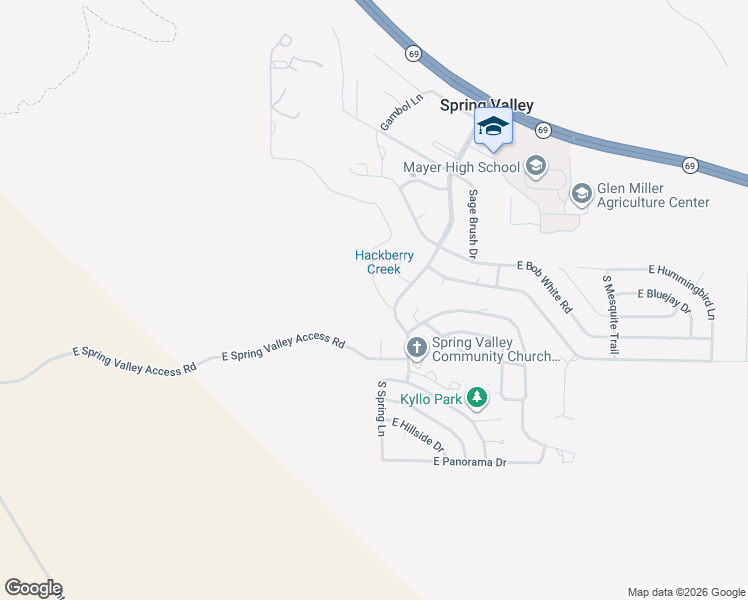 map of restaurants, bars, coffee shops, grocery stores, and more near 13807 South Burton Road in Mayer