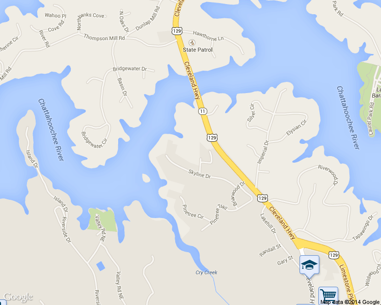 map of restaurants, bars, coffee shops, grocery stores, and more near 2223 Colonial Drive in Gainesville