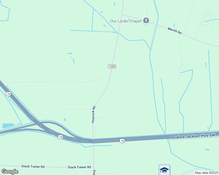 map of restaurants, bars, coffee shops, grocery stores, and more near 7727 Peacock Road in Chadbourn