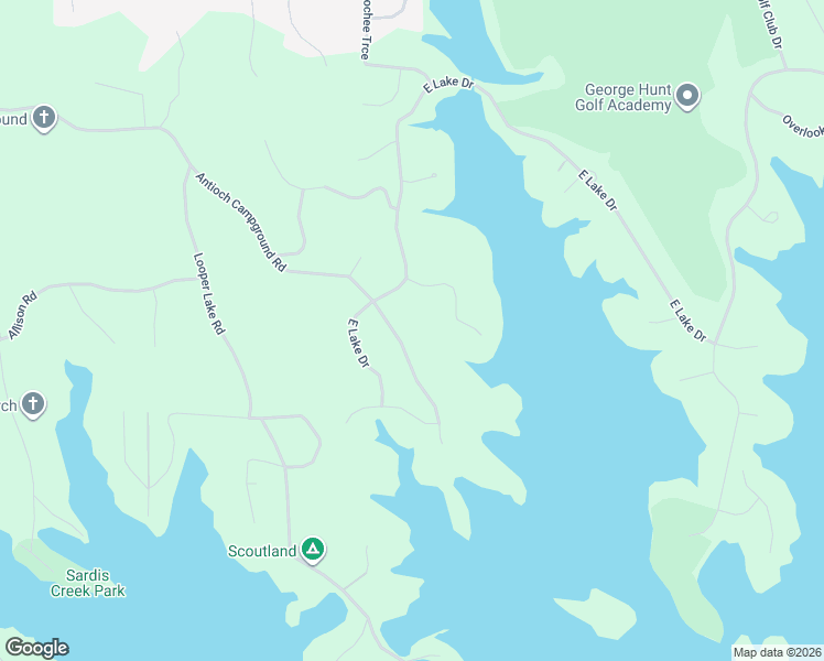map of restaurants, bars, coffee shops, grocery stores, and more near 1165 Antioch Campground Road in Gainesville