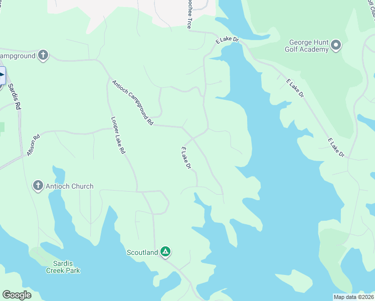 map of restaurants, bars, coffee shops, grocery stores, and more near 1111 East Lake Drive in Gainesville