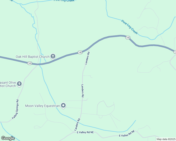 map of restaurants, bars, coffee shops, grocery stores, and more near 96 Landers Road in Rydal
