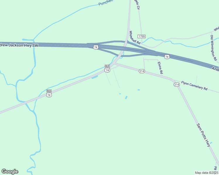 map of restaurants, bars, coffee shops, grocery stores, and more near 130 Skip Lane in Whiteville