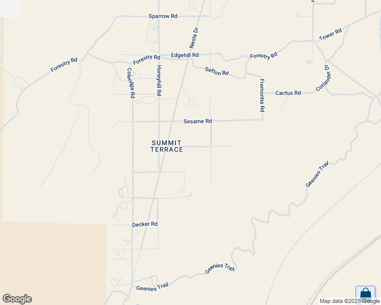 map of restaurants, bars, coffee shops, grocery stores, and more near 11221 Omelveny Road in Hesperia