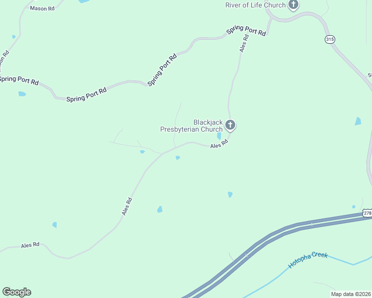 map of restaurants, bars, coffee shops, grocery stores, and more near 1658 Ales Road in Batesville