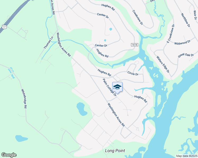 map of restaurants, bars, coffee shops, grocery stores, and more near 211 Circle Drive in Hampstead