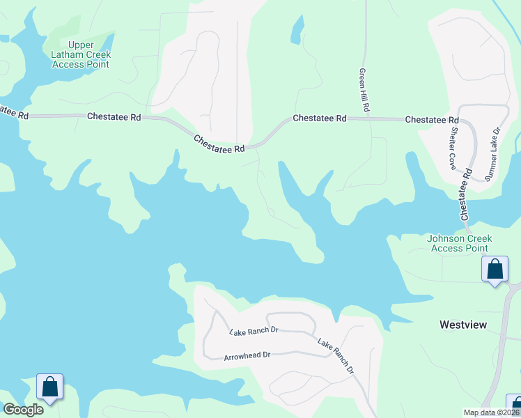 map of restaurants, bars, coffee shops, grocery stores, and more near 3638 North River Road in Gainesville